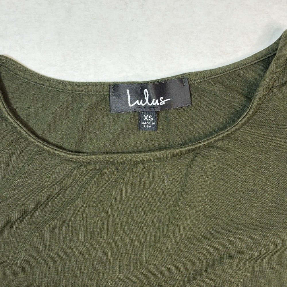 Lulus Flatter Me Bodycon Mini Dress - Olive Green - Picture 6 of 7